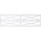 Ekena Millwork Set of Four Panels for 94 1/2"W x 28 1/4"H Farmhouse Fence Fretwork Wainscot Wall Paneling WPKP14X01X47FHF - alternate 2